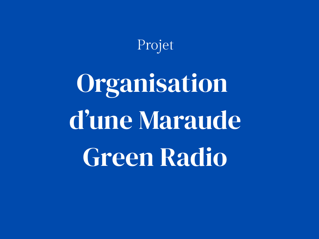 Organisation d’une maraude